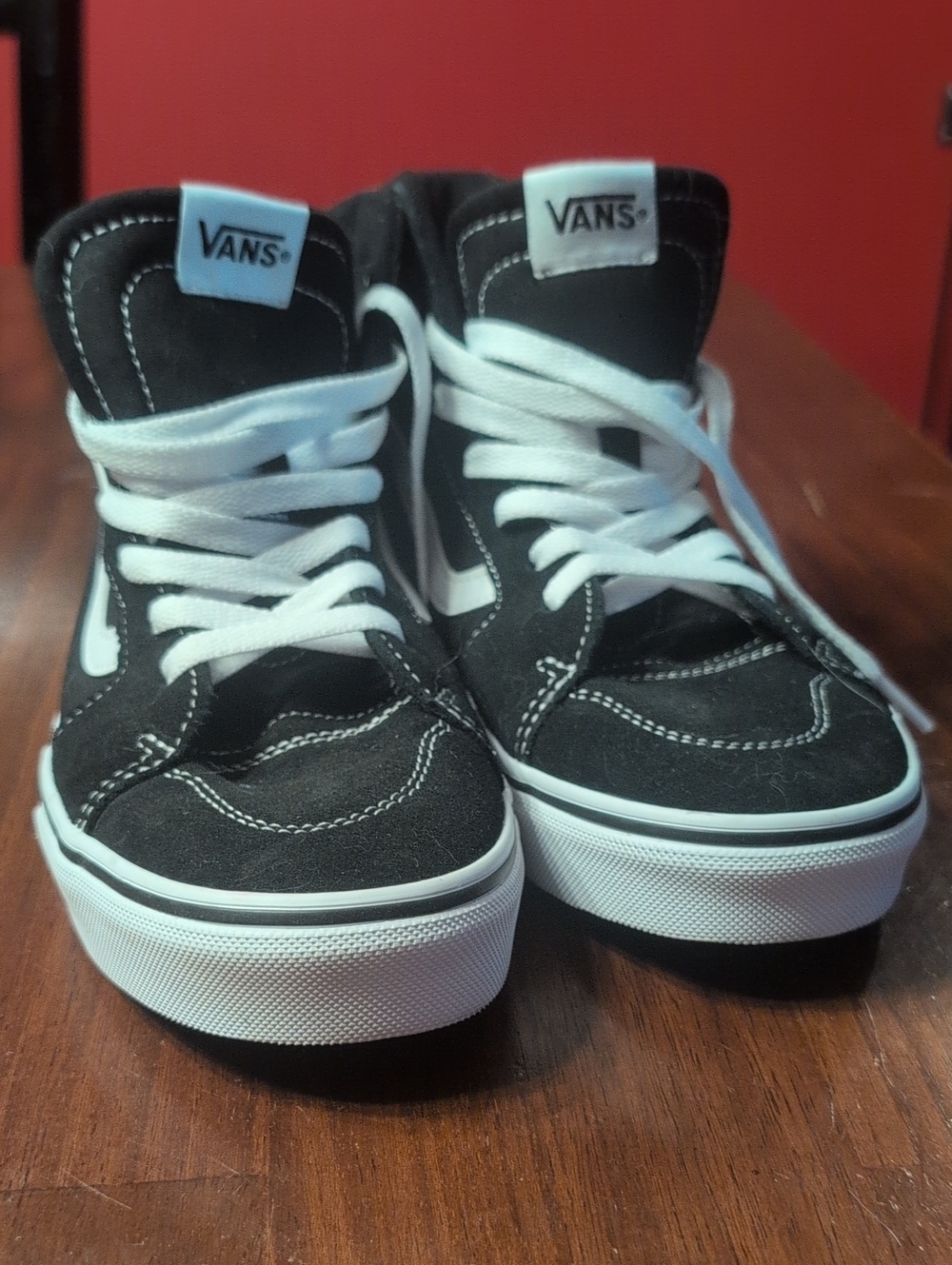 Vans Sk8-Hi Black & White Skate Sneakers